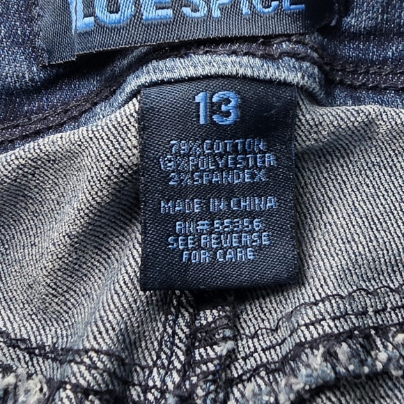 Blue Spice Skinny Mid-rise Dark Wash Stretch Denim Women's Jeans Size 13 - Picture 7 of 11